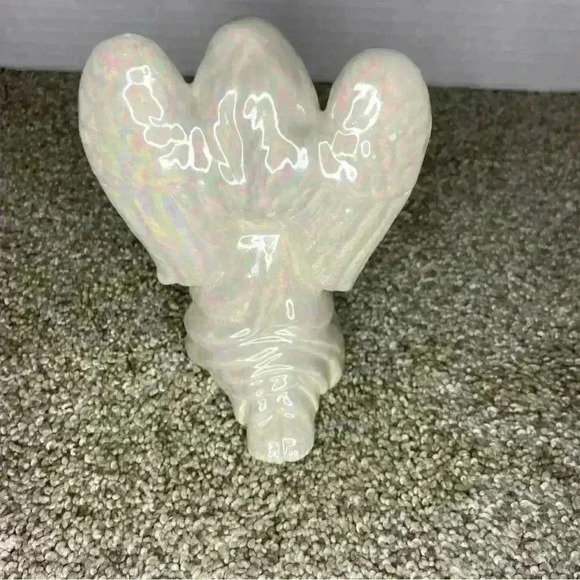 Iridescent Praying Angel Figurine 4.5” Tall, kneeling in prayer - Picture 4 of 8
